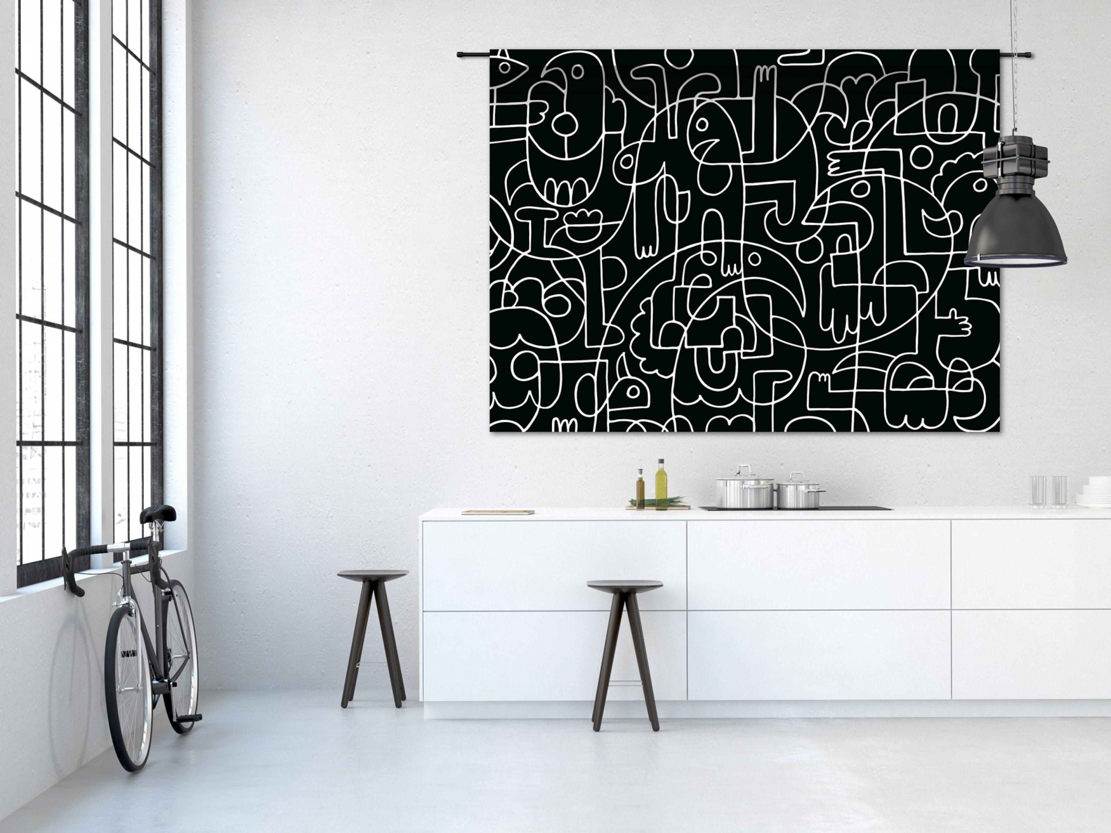 Urban Cotton - Wandkleed 'Doodles'