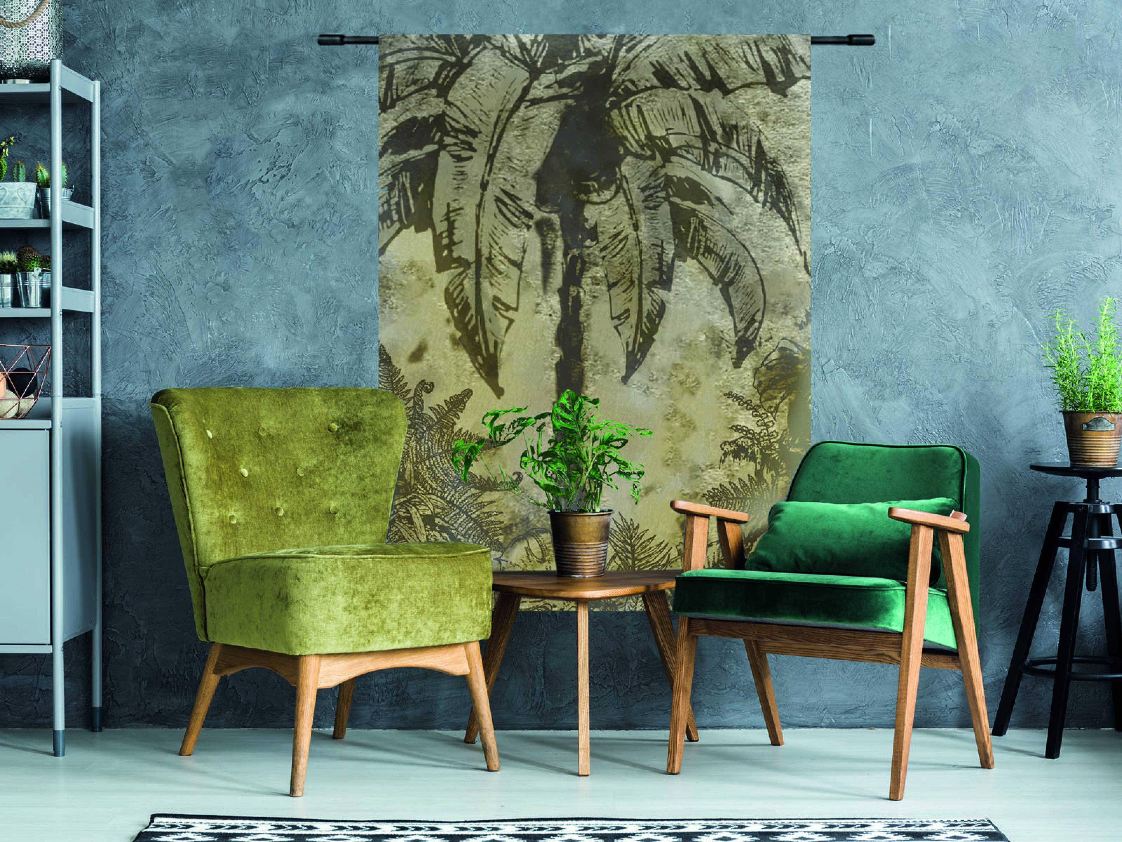 Urban Cotton - Wandkleed 'Urban Jungle'